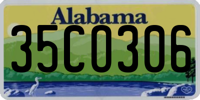 AL license plate 35CO306