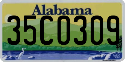 AL license plate 35CO309