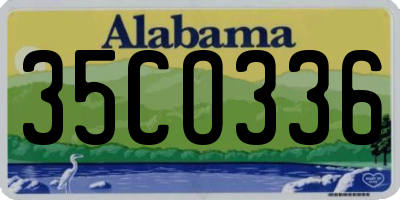 AL license plate 35CO336