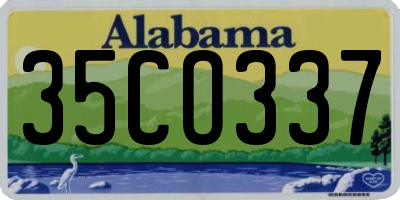 AL license plate 35CO337