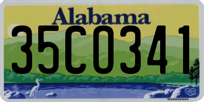 AL license plate 35CO341