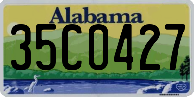 AL license plate 35CO427
