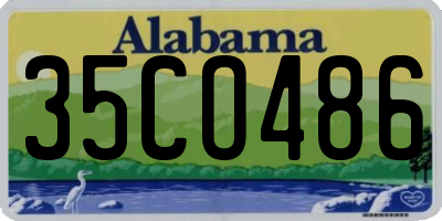 AL license plate 35CO486