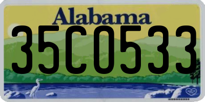 AL license plate 35CO533