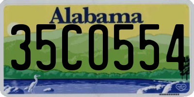 AL license plate 35CO554