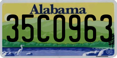 AL license plate 35CO963