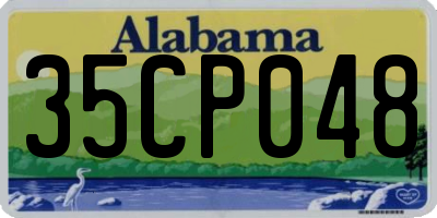 AL license plate 35CP048
