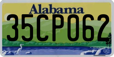 AL license plate 35CP062