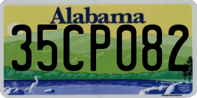 AL license plate 35CP082