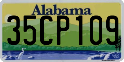 AL license plate 35CP109