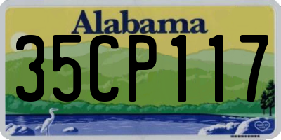 AL license plate 35CP117