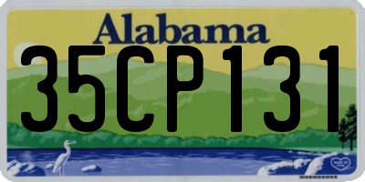 AL license plate 35CP131