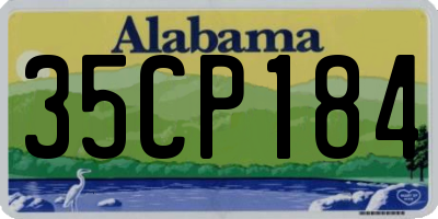 AL license plate 35CP184