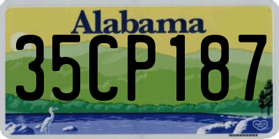 AL license plate 35CP187