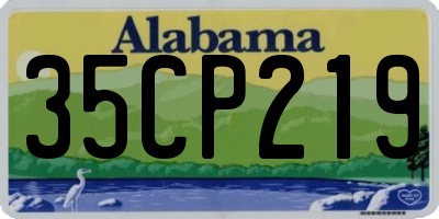 AL license plate 35CP219