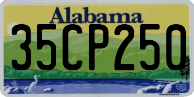 AL license plate 35CP250