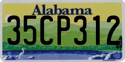 AL license plate 35CP312