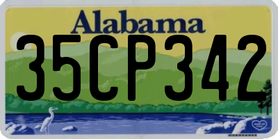 AL license plate 35CP342