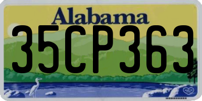 AL license plate 35CP363