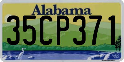 AL license plate 35CP371