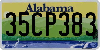 AL license plate 35CP383