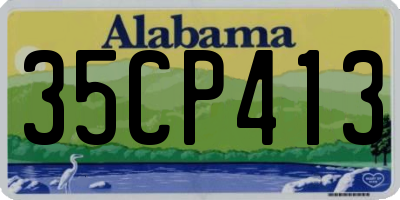 AL license plate 35CP413