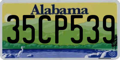 AL license plate 35CP539