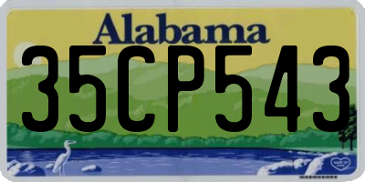AL license plate 35CP543