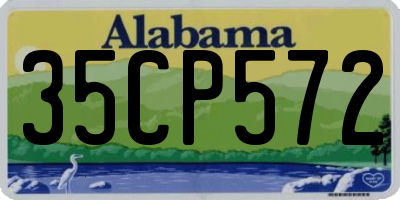 AL license plate 35CP572