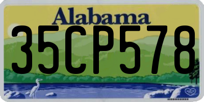 AL license plate 35CP578