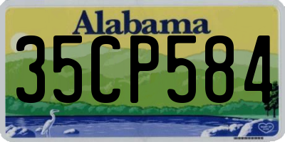AL license plate 35CP584