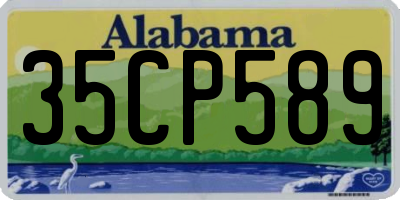 AL license plate 35CP589