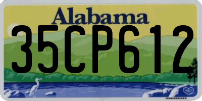AL license plate 35CP612