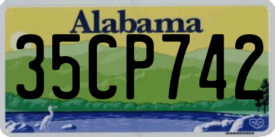 AL license plate 35CP742