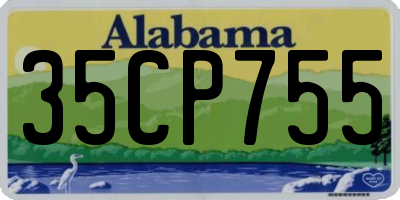 AL license plate 35CP755