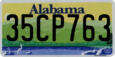 AL license plate 35CP763