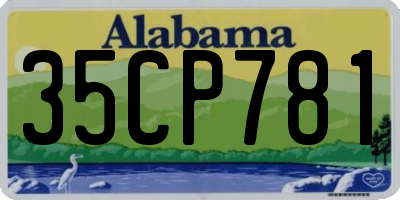 AL license plate 35CP781