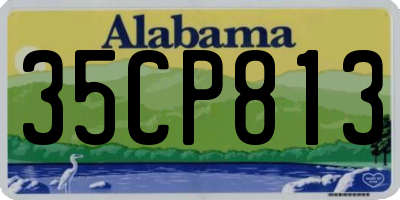 AL license plate 35CP813