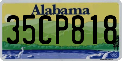 AL license plate 35CP818