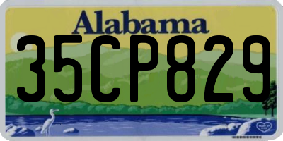 AL license plate 35CP829