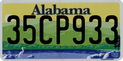 AL license plate 35CP933