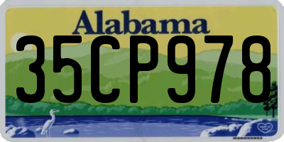 AL license plate 35CP978