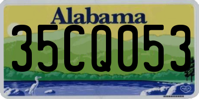 AL license plate 35CQ053