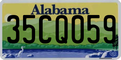 AL license plate 35CQ059