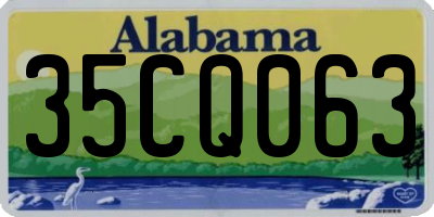 AL license plate 35CQ063