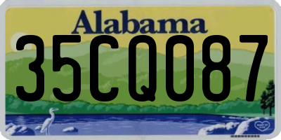 AL license plate 35CQ087