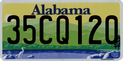 AL license plate 35CQ120