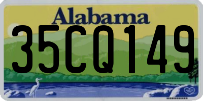 AL license plate 35CQ149