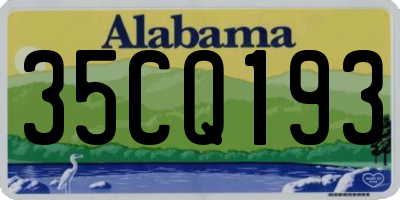 AL license plate 35CQ193