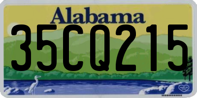AL license plate 35CQ215